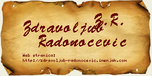 Zdravoljub Radonoćević vizit kartica